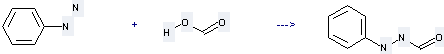 The Formaldehyde, (2-phenylhydrazinyl)- can be obtained by Formic acid and Phenylhydrazine.